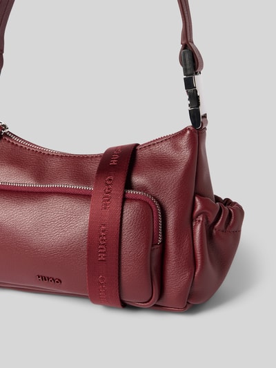 HUGO Henkeltasche mit abnehmbarem Schulterriemen Modell 'BEL 2.0' Dunkelrot 3