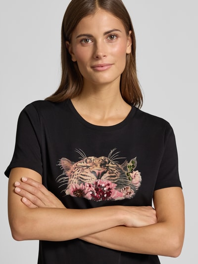 Marc Cain T-Shirt mit Motiv-Print Black 3