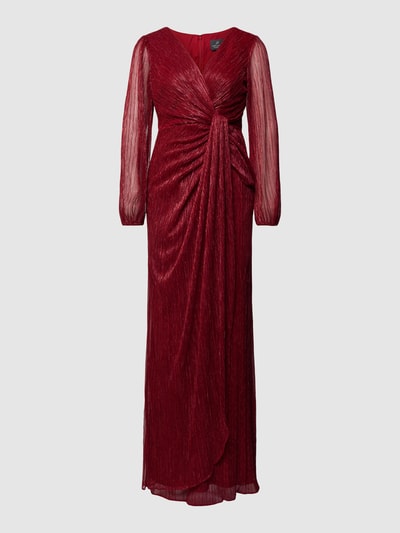 Adrianna Papell Avondjurk met effectgaren Metallic rood - 2