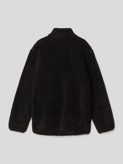 CHAMPION Sweatshirt in Teddyfell-Optik Schwarz 3