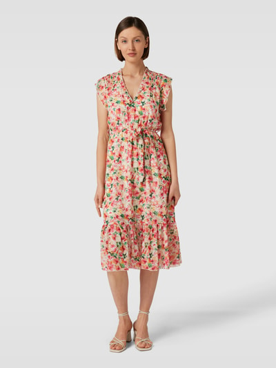 Apricot Midi-jurk met all-over bloemenmotief Offwhite - 4