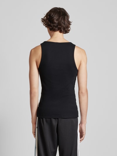 REVIEW Tanktop mit Feinripp Black 5