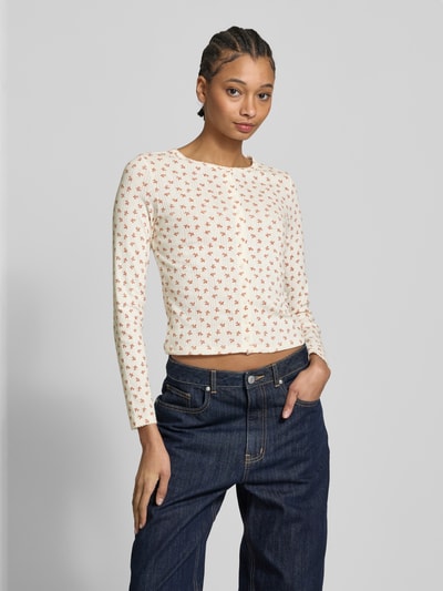 Levi's® Longsleeve mit durchgehender Knopfleiste Modell 'DRY GOODS' Ecru 4