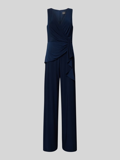 Adrianna Papell Jumpsuit mit Knotendetail Dunkelblau 2