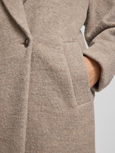 BOSS Lange wollen jas met reverskraag, model 'CALODINO2' Lichtgrijs - 3