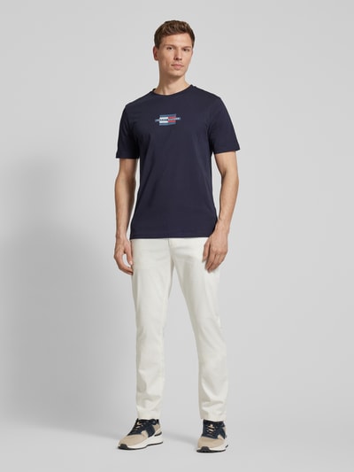 Tommy Hilfiger Regular Fit T-Shirt aus reiner Baumwolle Marine 1