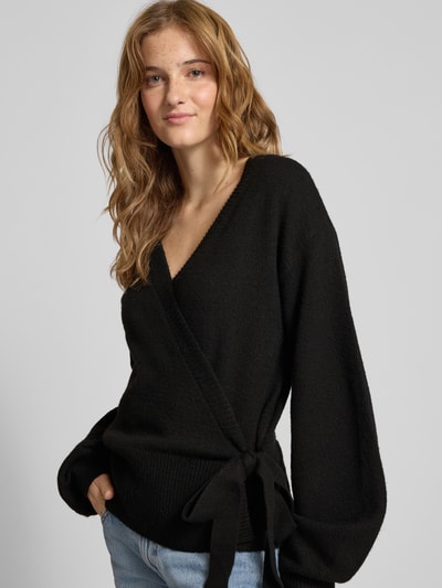 Pieces Regular fit gebreid jack met wol, model 'MALOU'  - 3