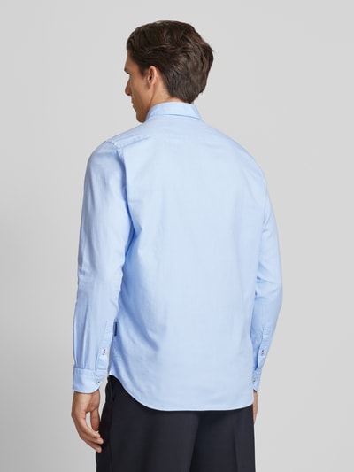 HECHTER PARIS Modern fit vrijetijdsoverhemd met button-downkraag Blauw - 5