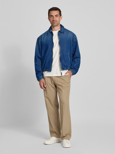 Edwin Jeansjacke mit Kentkragen Jeansblau 1