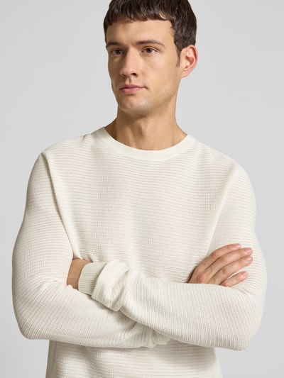 JOOP! COLLECTION Gebreide pullover met ronde hals Beige - 3