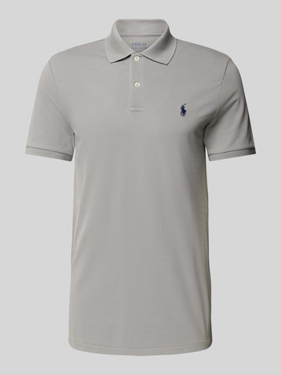 Polo Ralph Lauren Tailored fit poloshirt met logostitching Middengrijs - 2