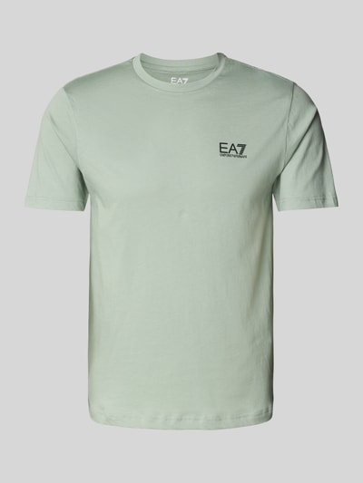 EA7 Emporio Armani Regular fit T-shirt van puur katoen Mintgroen - 2