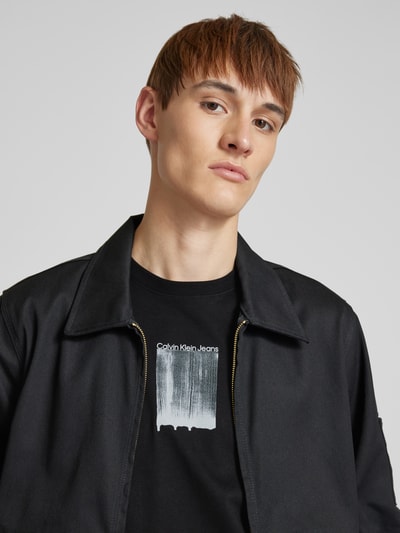 Calvin Klein Jeans T-Shirt mit Label-Print Black 3