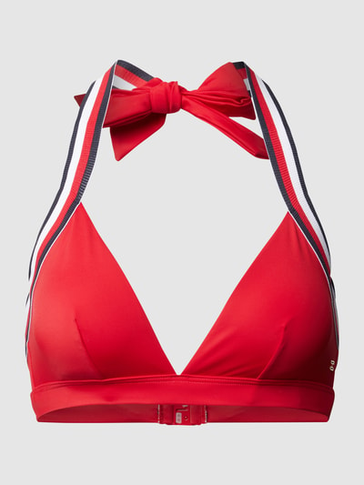 TOMMY HILFIGER Bikini-Oberteil mit Kontraststreifen Rot 2