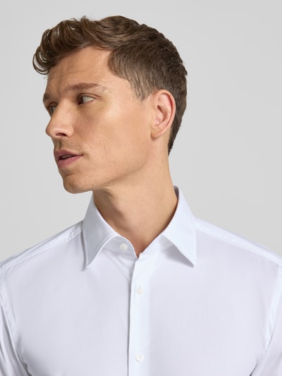 BOSS Koszula biznesowa o kroju slim fit z mieszanki bawełny model „H-HANK” Biały 3