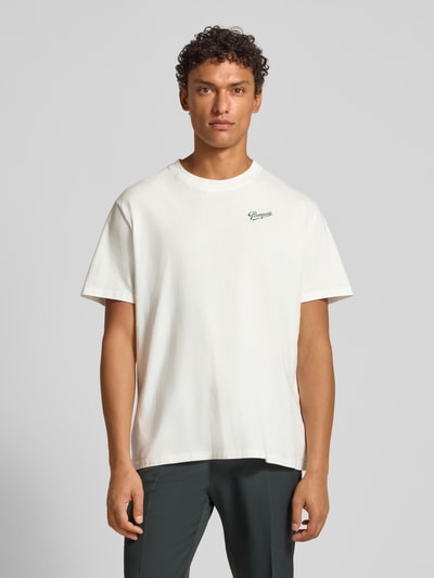 POMPEII BRAND T-Shirt mit Label-Print Modell 'SABONS DE POMPEII' Offwhite 4