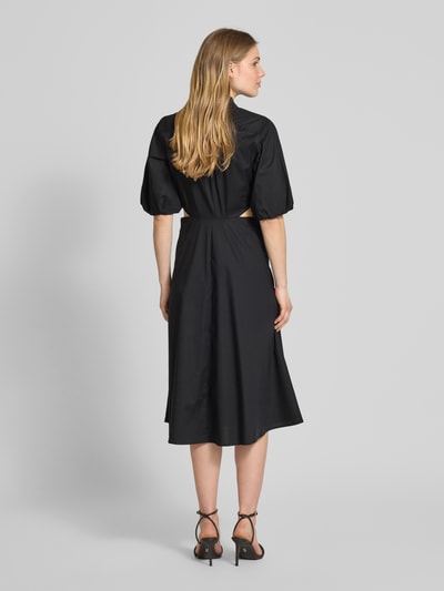 Lauren Ralph Lauren Overhemdjurk met cut-outs, model 'NALDA' Zwart - 5