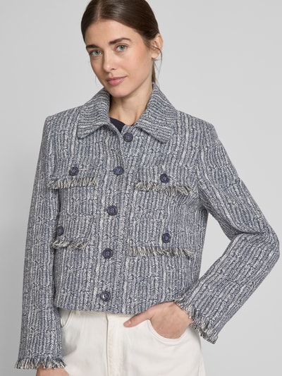 Luisa Cerano Blazer mit Umlegekragen Jeansblau 3