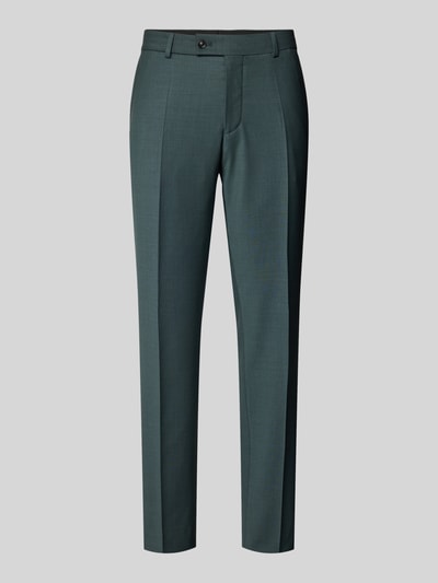 CG - Club of Gents Tapered Fit Anzughose mit Bügelfalten Modell 'Cole' Smaragd 2