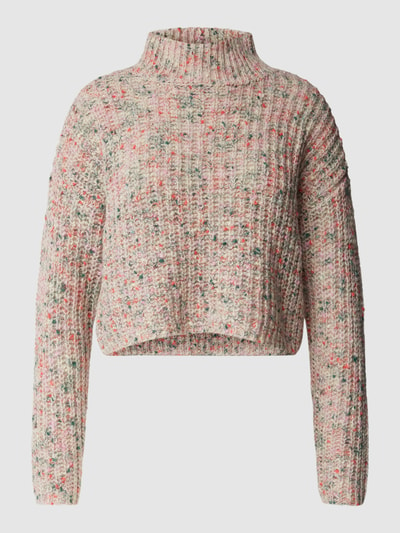 Only Cropped Strickpullover mit Strukturmuster Modell 'SPRINKLE' Beige 1