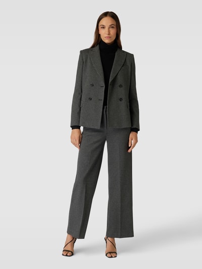 Weekend Max Mara Bundfaltenhose mit Allover-Muster Anthrazit 1