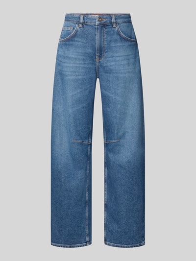 Produktfoto, Barrel Fit Jeans mit Eingrifftaschen Modell 'Dara' von MOS MOSH, mieszanka bawełny i elastanu, wpuszczane kieszenie, Szerokość w rozmiarze 27/32: 38 cm, Długość wewnętrzna nogawki w rozmiarze 27/32: 78 cm