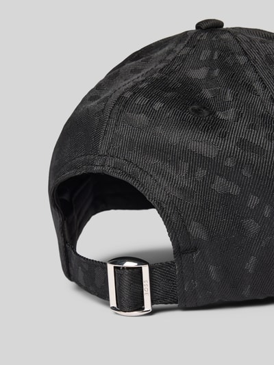 BOSS Czapka z daszkiem i monochromatycznym wzorem Czarny 3
