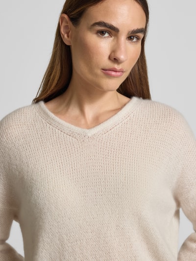 Hemisphere Strickpullover aus Kaschmir-Seide-Mix Offwhite 3