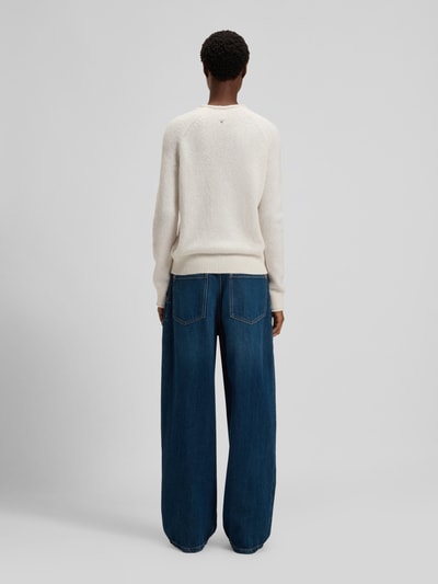 BOSS Orange Regular Fit Strickpullover aus Woll-Mix mit Alpaka Modell 'C_FESPERANASY' Offwhite 5