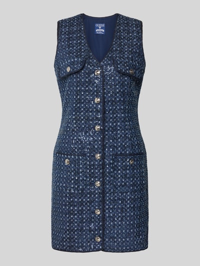 Guess Mini-jurk met all-over pailletten, model 'Gabriela' Blauw - 2