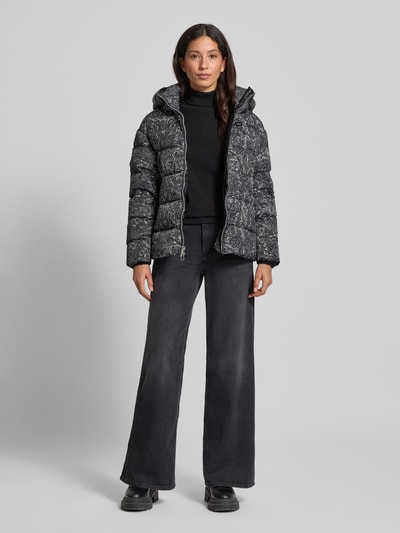 Blauer Usa Daunenjacke mit Zweiwege-Reißverschluss Modell 'CARMEL' Black 1