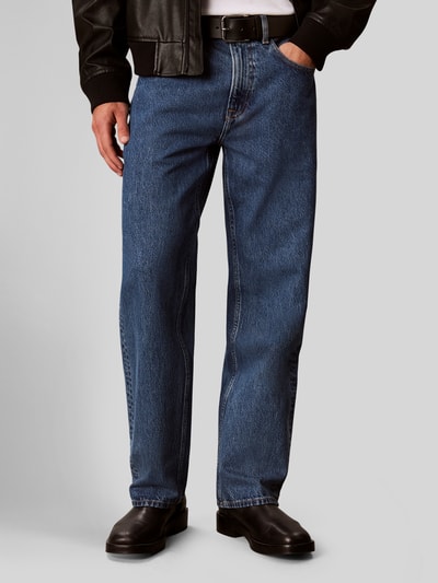 Calvin Klein Jeans Straight Fit Jeans aus reiner Baumwolle im 5-Pocket-Design Jeansblau 4