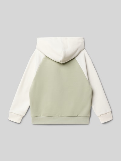 Tommy Hilfiger Kids Bluza z kapturem o kroju relaxed fit z mieszanki bawełny Trzcinowy 3