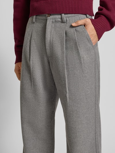 PROHIBITED Broek met plooien en achterzakken Middengrijs - 3