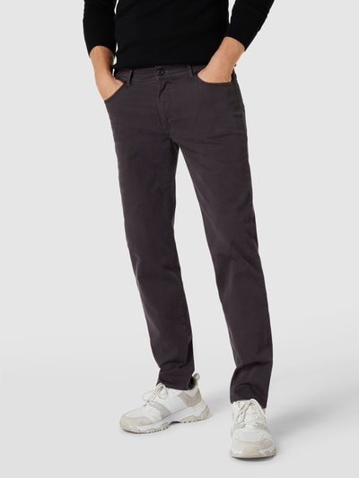 Brax Straight Fit Chino mit Label-Detail Modell 'Cadiz' Mittelgrau 4