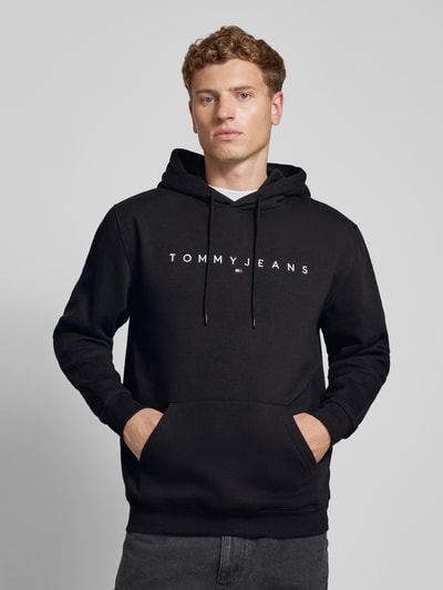 Tommy Jeans Hoodie mit Label Stitching black online kaufen