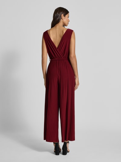 ZABAIONE Kombinezon w kopertowym stylu model ‘Romper’ Czerwony 5