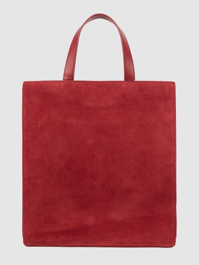 LIEBESKIND BERLIN Tote bag van suède, model 'Paper Bag' Kersenrood - 6