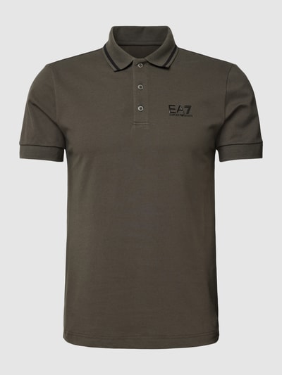 EA7 Emporio Armani Poloshirt mit Label-Print Anthrazit 2