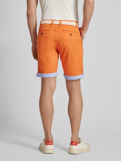 MCNEAL Slim Fit Bermudas mit Gürtel Apricot 5