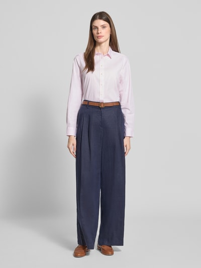 Gant Regular fit overhemdblouse van puur katoen met logostitching Lichtroze - 1