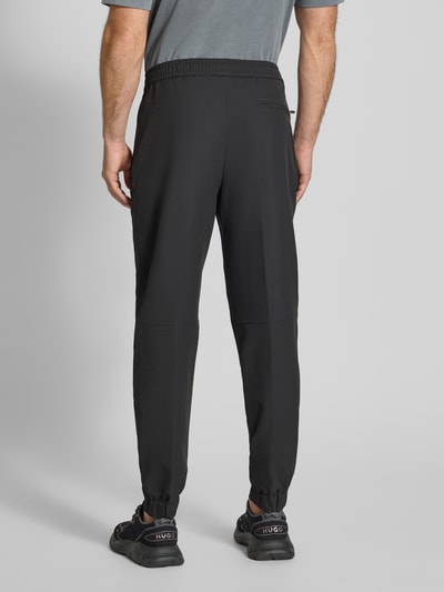 BOSS Green Relaxed Fit Stoffhose mit elastischem Bund Modell 'T_Flex' Black 5