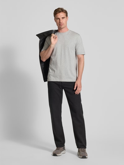 Drykorn T-shirt met ronde hals, model 'RAPHAEL 10' Lichtgrijs gemêleerd - 1