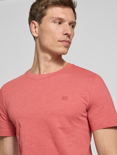 s.Oliver RED LABEL Regular fit T-shirt van puur katoen Oudroze - 3