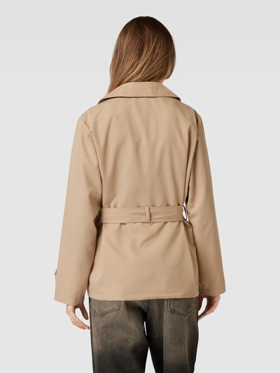 Only Trenchcoat met strikceintuur, model 'CHLOE' Zand - 5