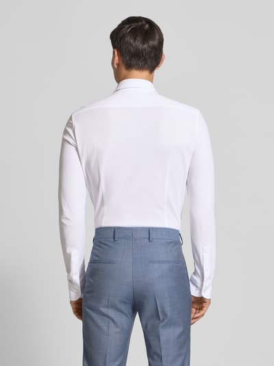 BOSS Slim Fit Businesshemd aus Jersey Weiss 5
