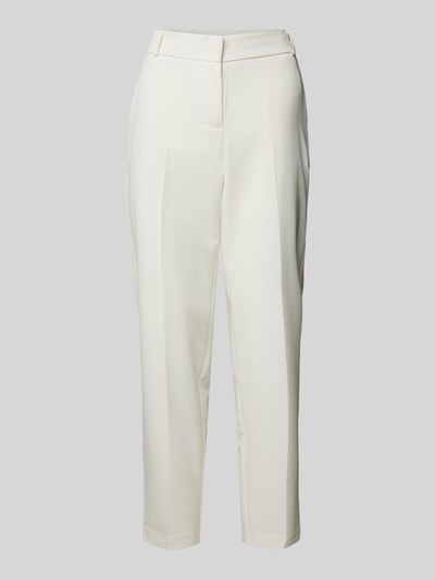 Christian Berg Woman Tapered Fit Stoffhose mit elastischem Bund Offwhite 1