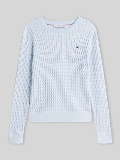 Tommy Hilfiger Regular Fit Pullover aus reiner Baumwolle ' Hellblau 2