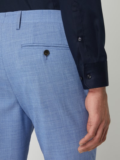 Tommy Hilfiger Tailored Spodnie do garnituru o kroju slim fit z dodatkiem streczu model ‘Sath’  Jeansowy niebieski 3