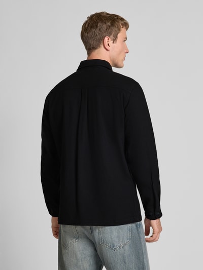 Jack & Jones Premium Regular fit vrijetijdsoverhemd met borstzakken, model 'Rayle' Zwart - 5